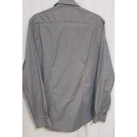 Zara Man Black White Large Hounds tooth Button Up Shirt. - Picture 4 of 4